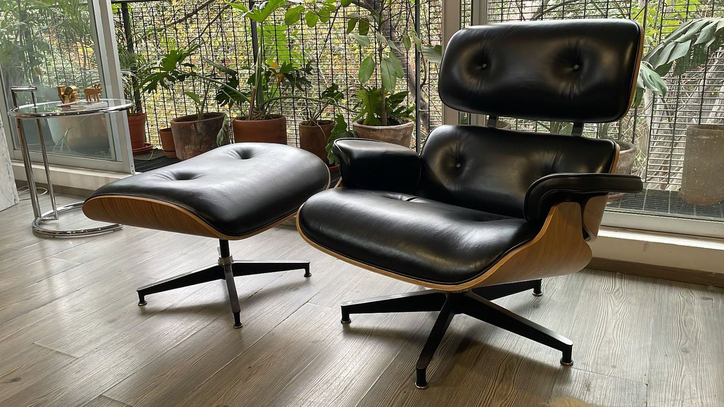 Eames Lounge & Ottomano Replica