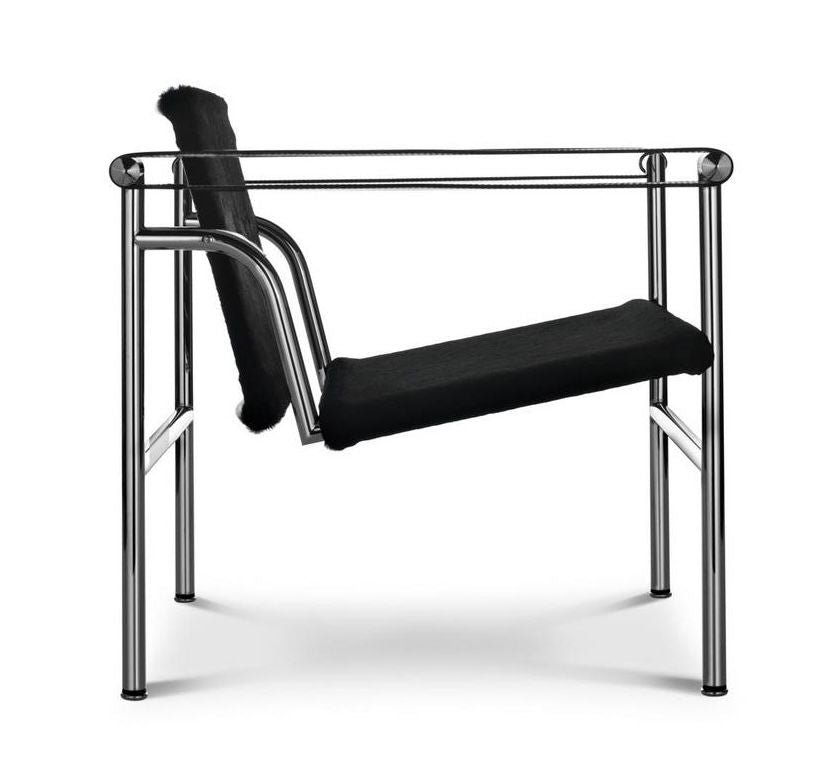 LC1 Basculant Chair Le Corbusier Black Cowhide Cassina