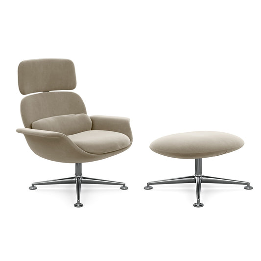 High Back Lounge Chair KN02 & Ottoman KN03 Knoll