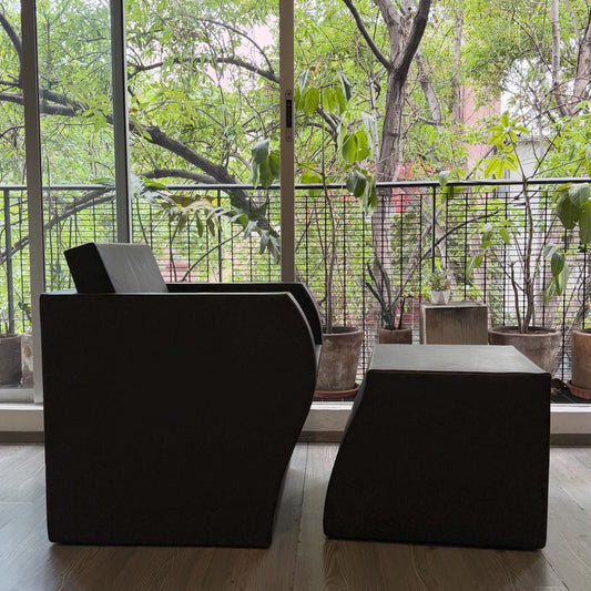 Armchair Bridge Simple/ Ottomano Ligne Roset