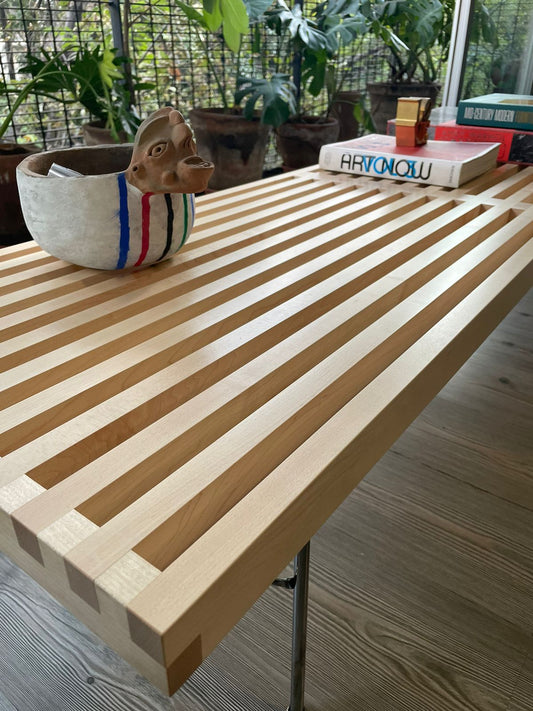 Banca George Nelson- Base Metalica Herman Miller