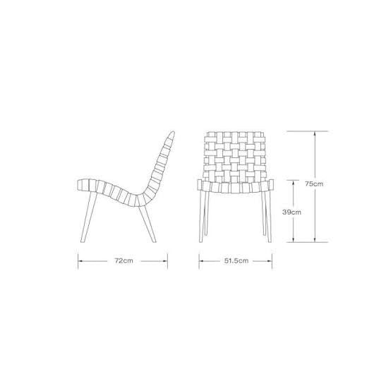 Low Lounge Chair (model 650) Jens Risom Replica