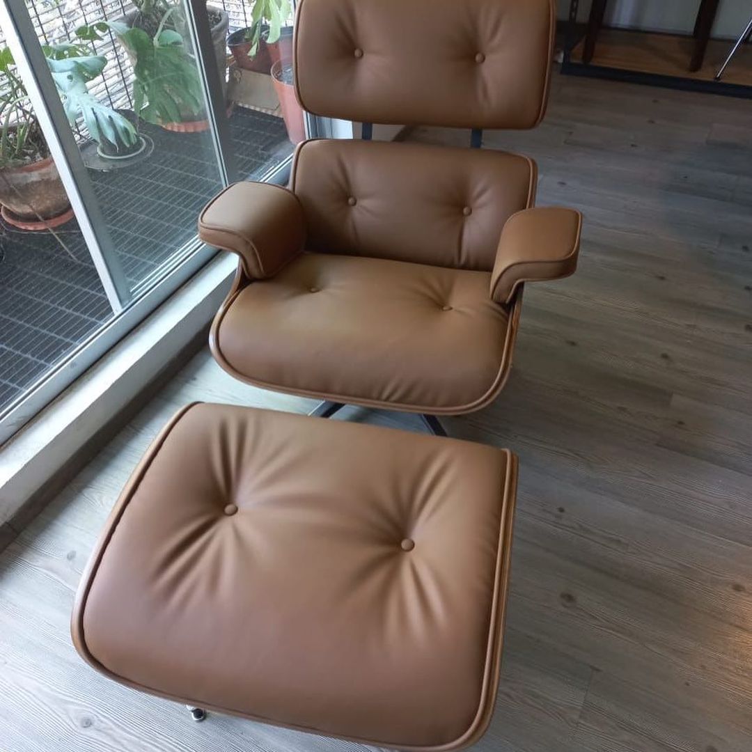Eames Lounge Chair con Ottoman / (Réplica)