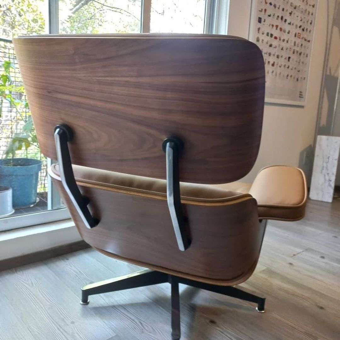 Eames Lounge Chair con Ottoman / (Réplica)