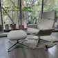 High Back Lounge Chair  KN02  & Ottoman KN03           Knoll