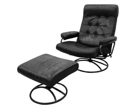 Silla reclinable con Otomano