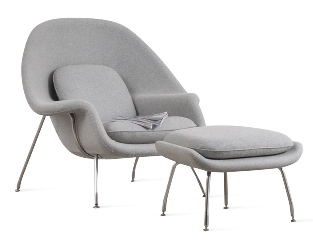 Womb Chair & Ottomano Eero Saarinen